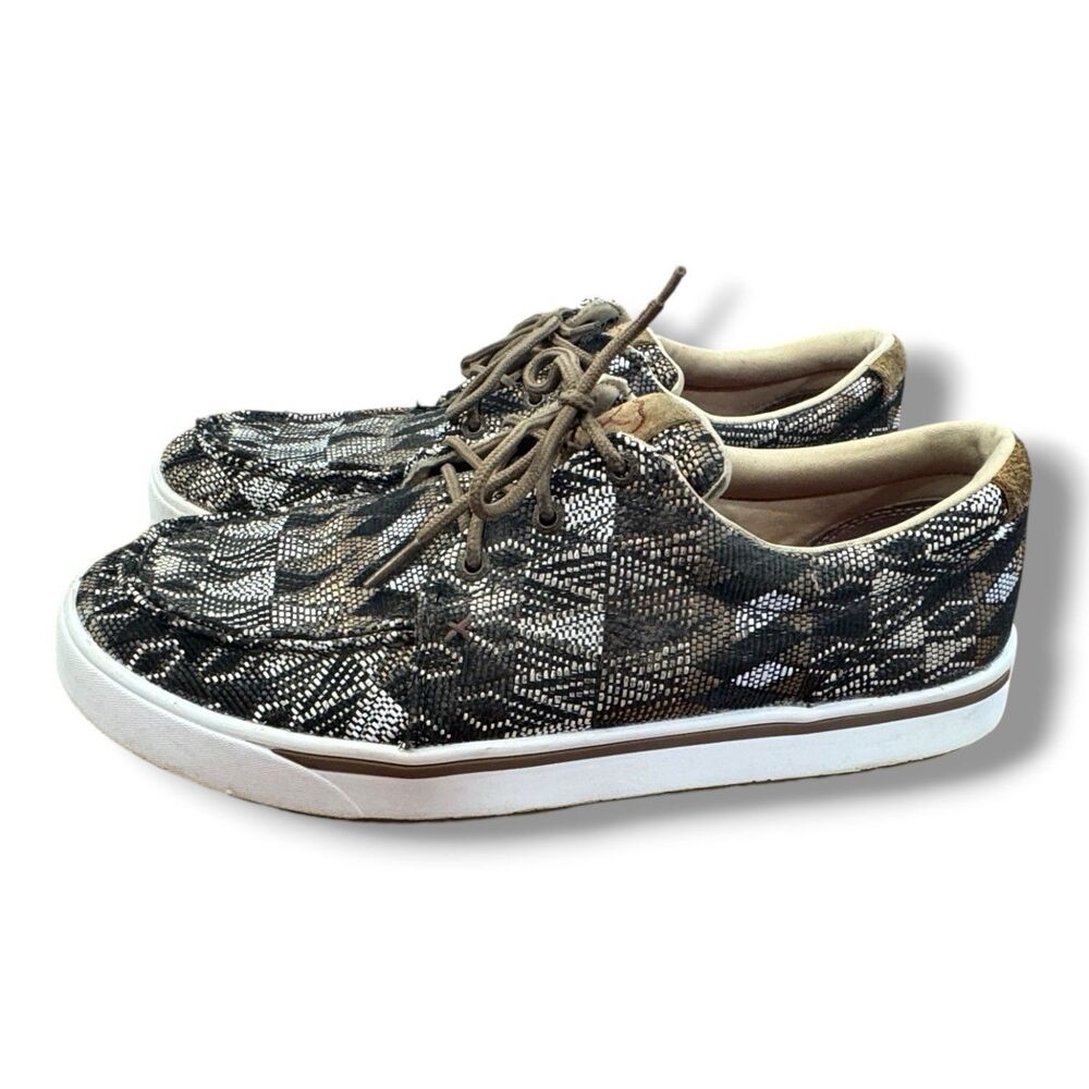 Twisted X Black Multi Kicks Lace Up Sneaker Aztec Casual MCA0044 Men’s Size 11